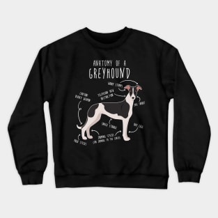 Greyhound Dog Anatomy Crewneck Sweatshirt